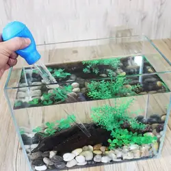 Мульти-funtional мини смены воды инструмент для очистки капельницы подачи для маленький аквариум аквариума Очистки Аксессуары