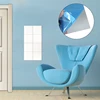 MTSPACE 9pcs/Set Mirror Wall Stickers Decal Self-adhesive Tiles Mirror Stickers 3D Mirror Wall Art Home Decors Wall Decal 4