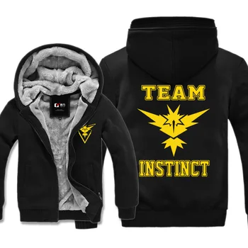 

6 kinds Anime Cartoon pokemon go Black Zipper Cotton soft warm Hoodies winter jacket sweatshirt fleece tracksuit brand clothing