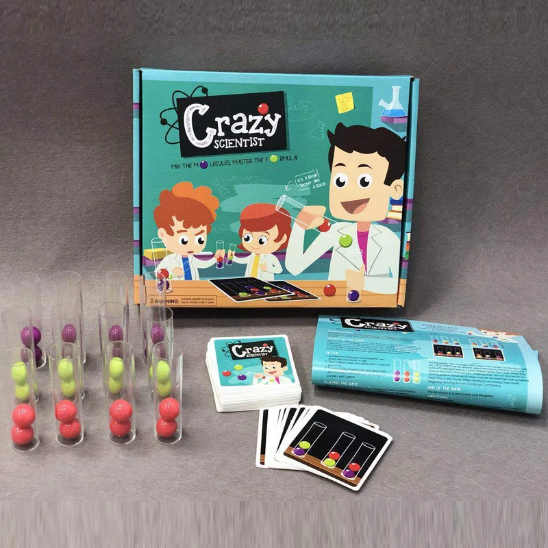 

Crazy Scientist Toys Christmas party Games Desktop Toy Game Scientist Children Birthday Gift Technology education Test Tube Toy