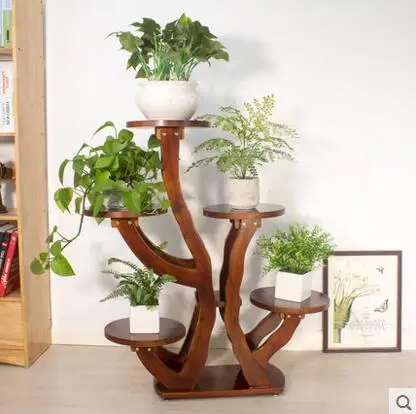 

Solid wood flower frame indoor living room balcony ground floor.