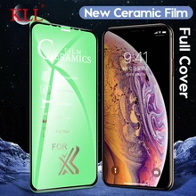 Полностью клеящаяся Мягкая Керамическая пленка для iPhone XS MAX X XR 9H полное покрытие экрана протектор для iPhone 6 6s 7 8 Plus не закаленное стекло