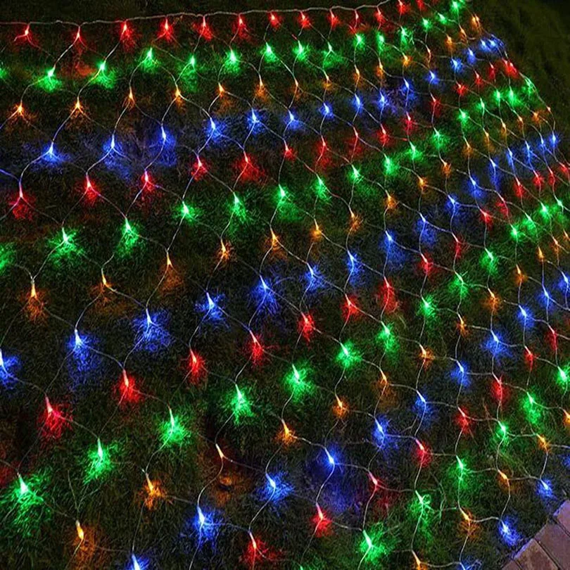 1.5mX1.5m 96 LED Net Mesh Fairy String Light 8 display modes Window Curtain Festival Christmas new year wedding Fairy Light 1.5mX1.5m 96 LED Net Mesh Fairy String Light 8 display modes Window Curtain Festival Christmas new year wedding Fairy Light