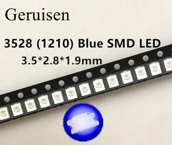 

1000pcs/lot 1210 3528 SMD LED Ultra Bright Blue Light Diode 470-475NM 3.0-3.6V Chip led lamp high lighting