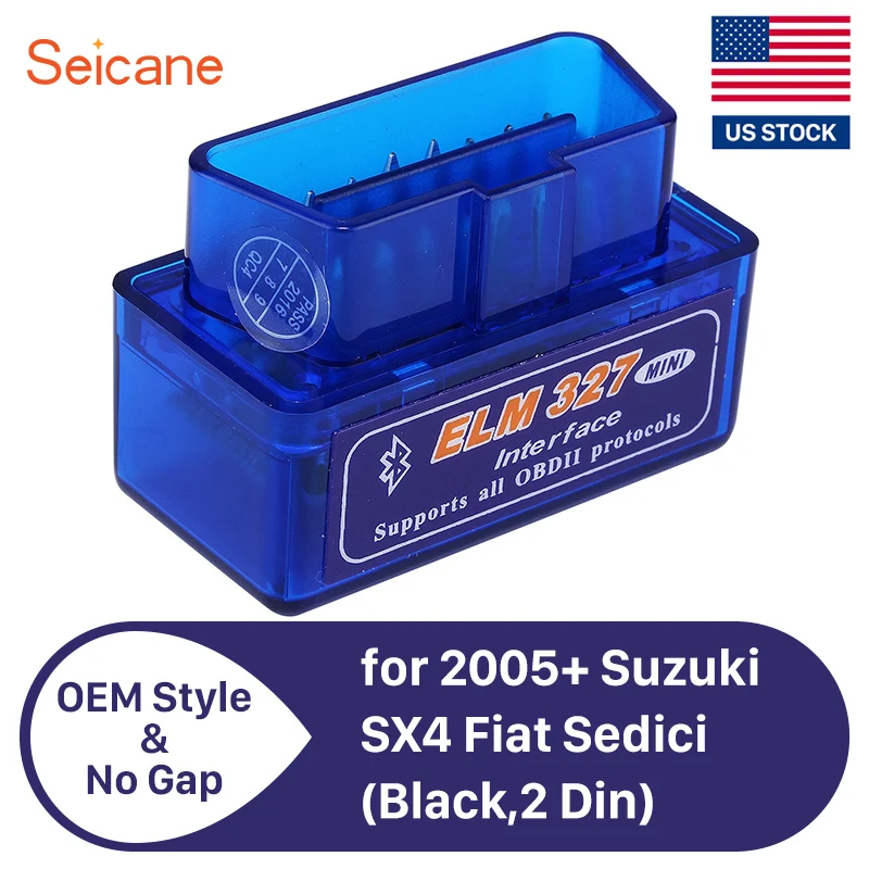 

Seicane ELM327 V1.5 OBD OBD2 Bluetooth Windows XP Vista 7 32-Bit 64-Bit OSX Android Car stereo Diagnostic Scanner for VW
