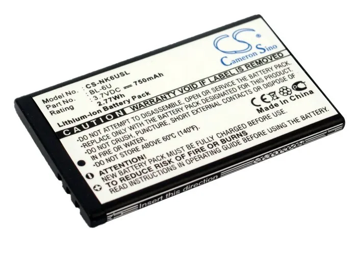 Аккумулятор мобильного телефона для nokia 8820 Erdos P/N BL 6U|battery for|battery for nokiabatteries batteries |