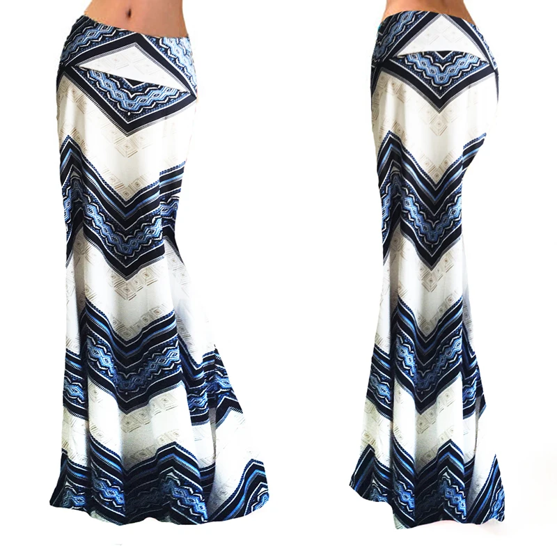 

New Fashion Summer Sexy Women Long Skirts Vestidos Casual Striped Printed Womens High Waist Skirt Long Maxi Skirt Female 94270