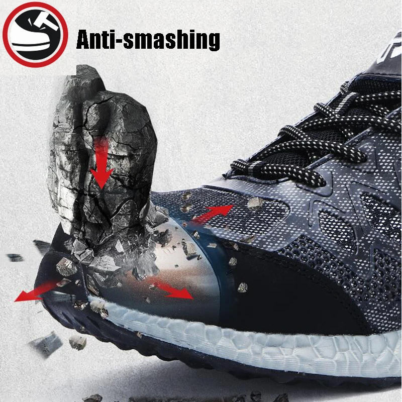 غطاء صلب لأصبع القدم تأثير مقاومة وضوح عالية عاكس أحذية تنفس خفيفة الوزن حذاء امن للعمل رجل أحذية رياضية كاجوال غطاء صلب لأصبع القدم تأثير مقاومة وضوح عالية عاكس أحذية تنفس خفيفة الوزن حذاء امن للعمل رجل أحذية رياضية كاجوال