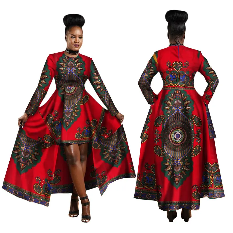 Hitarget 2019 African Dresses For Women Dashiki Cotton Wax Print Batik 