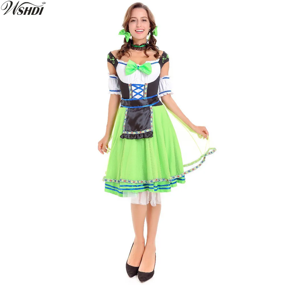 Hot Sale Womens German Wench Costume Carnaval Festival