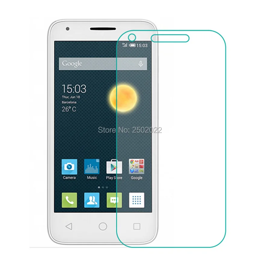 

5PCS Explosion-Proof Tempered Glass Screen Protector Film For Alcatel One Touch pixi 3 4.5 inch 4027X 4027D 4028A 4028E 5017D