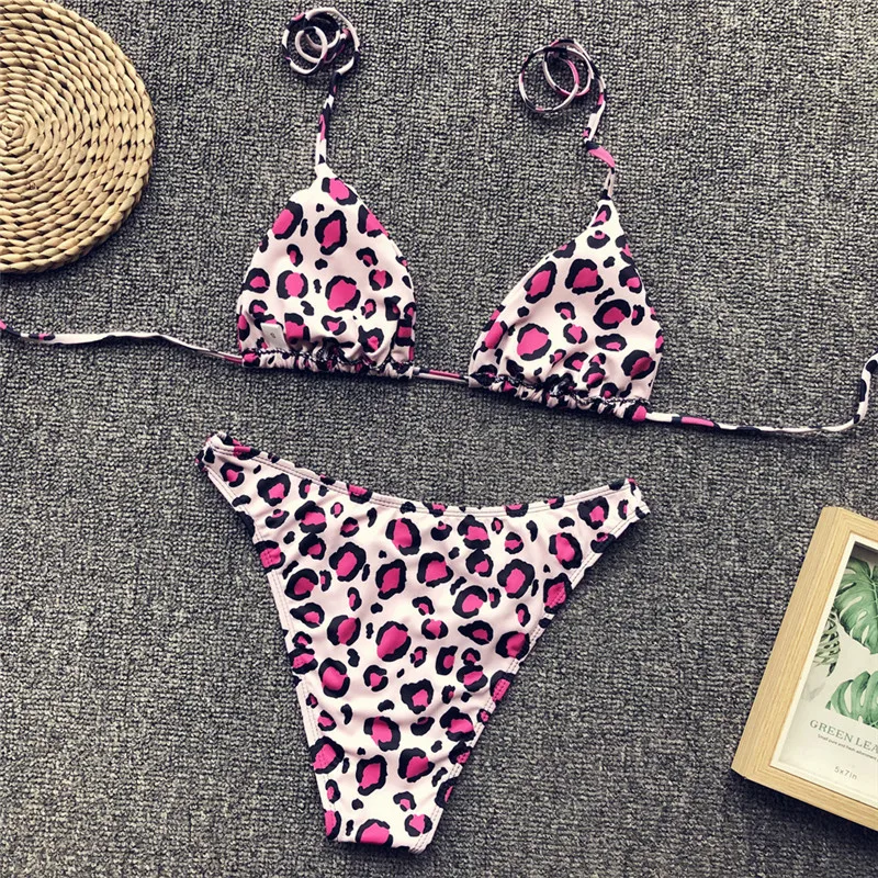 Bikinx Холтер микро бикини 2019 Леопардовый принт сексуальный купальник женский