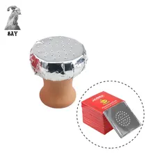 SY 1 компл. кальян керамика чаша и Алюминий Фольга с отверстием, для кальяна Чичи уголь курение Интимные аксессуары