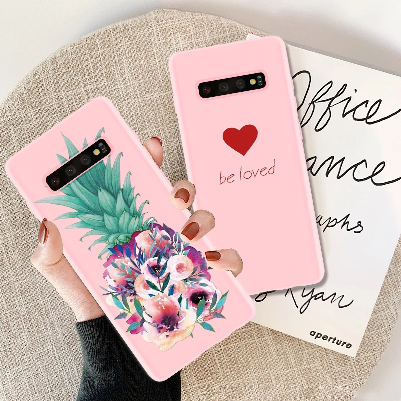 

Candy Pink Silicone TPU Coque For Samsung A50 A70 A40 A30 Note 5 8 9 S6 S7 Edge S8 S9 S10 S10e A9S A9 Star Pro Plus 2018 Case