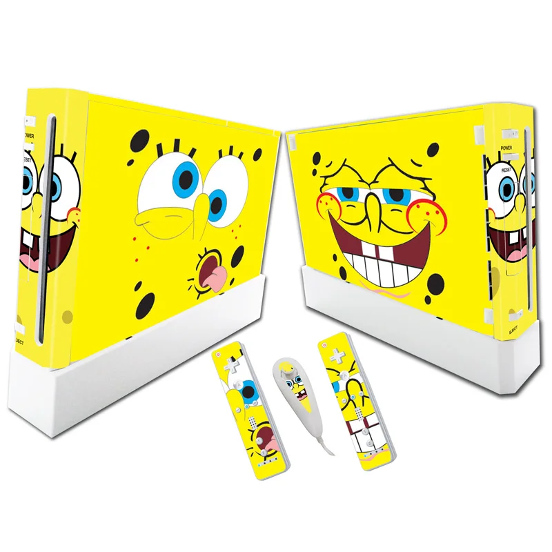 

For W ii Console Cover with Remotes Controller Skins For Nintend w ii skin sticker for w ii skin---0246