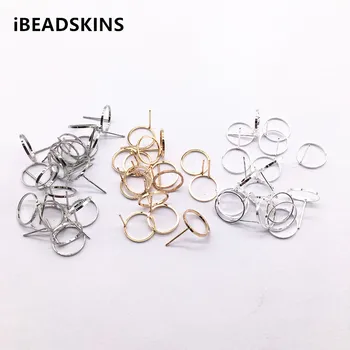 

New arrival! 12mm 200pcs copper ring shape Stud earring for earrings accessories,Earring parts,hand Made Jewelry Earring DIY
