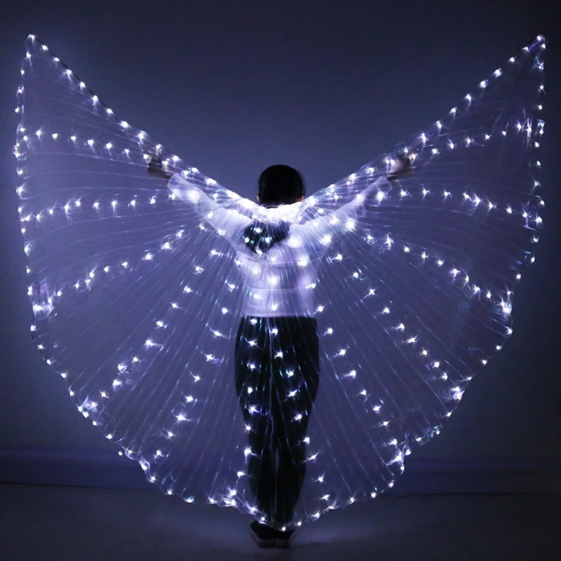  Belly Dance LED Isis Wings Colorful Popular Stage Performance Props Belly Dancing LED Wings Props W - 33008366256