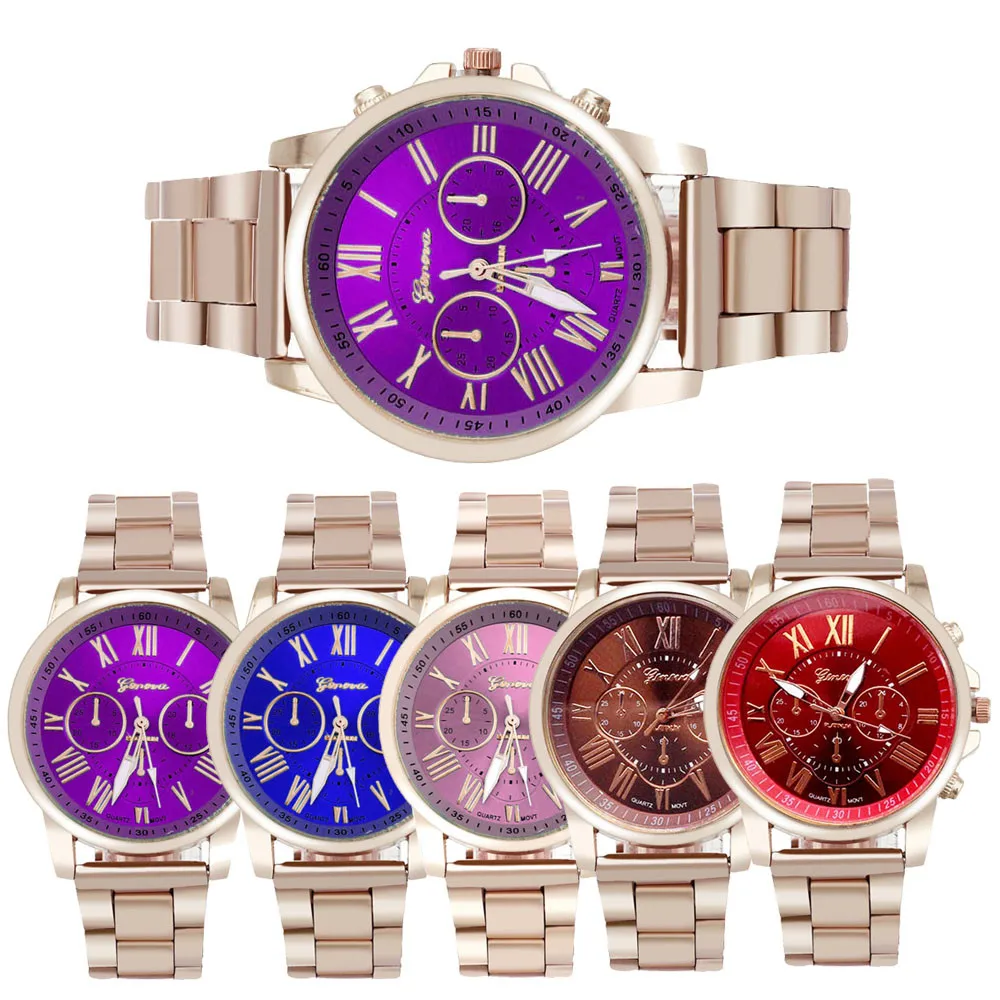High Quality Mens Women Watches Top Brand Luxury Roman Number Stainless