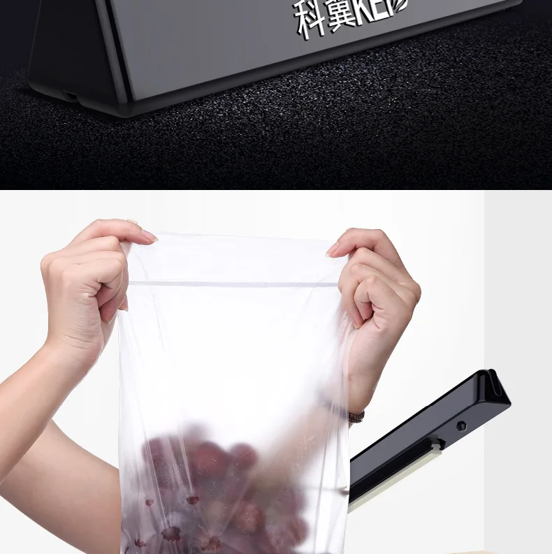 OLOEY 220V Plastic Sealer Sealing Machine bags Hand Pressure Packaging Machine for Home Kitchen 33*9*7cm