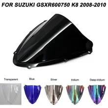 Черный мотоцикл лобовое стекло, ветровой щиток для Suzuki GSXR600 GSXR750 GSXR 600 750 R K8 2008-2010