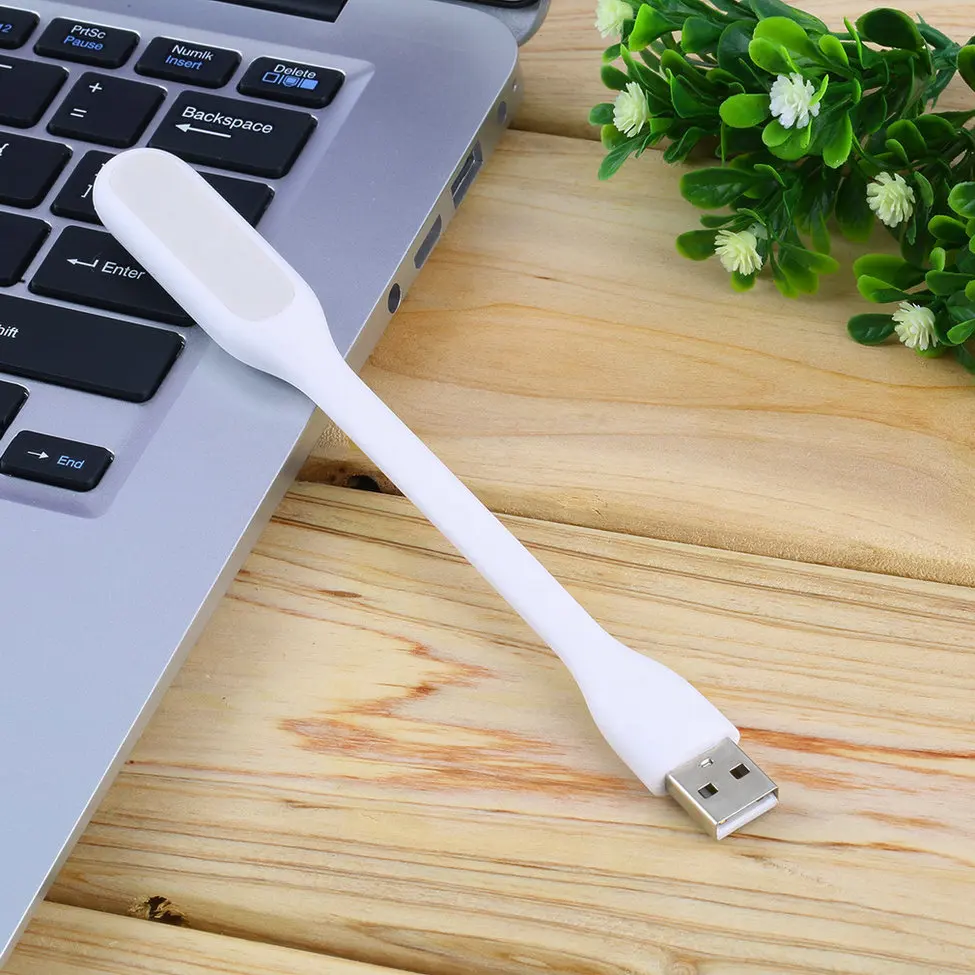 Белая лампа для ноутбука гибкая USB Xiaomi ноутбук компьютер ПК теплая мини