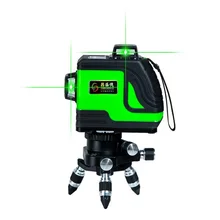 Супер зеленый лазер 360 градусов Поворотный уровень 12 линий 8 линий открытый 635nm Corss линия Lazer уровень точек функция наклона уровня