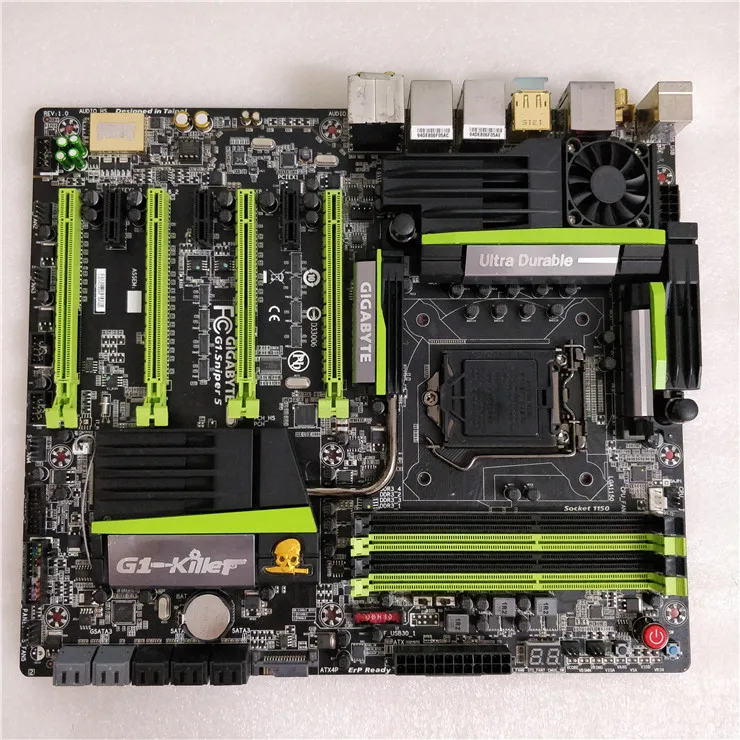 Для Gigabyte GA-G1.Sniper 5 Оригинал используется материнская плата G1.Sniper Z87 разъем LGA 1150 DDR3