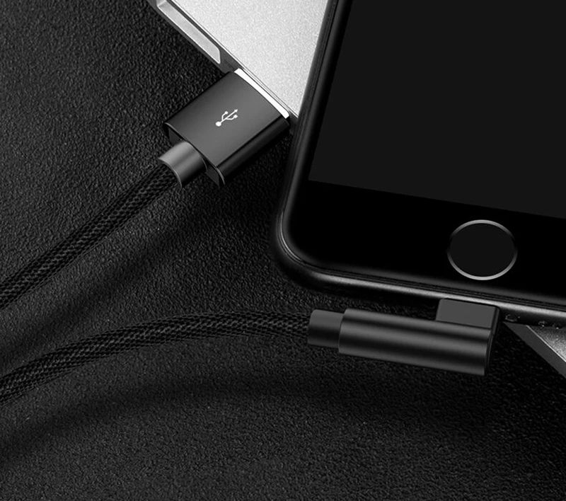 SUPTEC 90 градусов Micro USB кабель 2.4A Быстрая зарядка данных провода Шнур зарядное устройство кабель для Android samsung S6 S7 Edge Xiaomi huawei LG