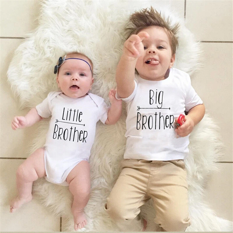 Grande Fratello Neonati Maschi T Shirt Fratellino Pagliaccetto Della Tuta Vestiti Di Corrispondenza New Born Baby Boy Set Vestiti Di Estate Matching Clothes Matching Baby Clothesboys Clothes Sets Summer Aliexpress