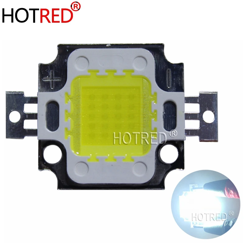 

2pcs 20W 12V LED CHIP DIODE Warm 3500K Cool White 6500K 2000LM input 12V~15V 1500mA SMD LED Light Parts For 12V battery