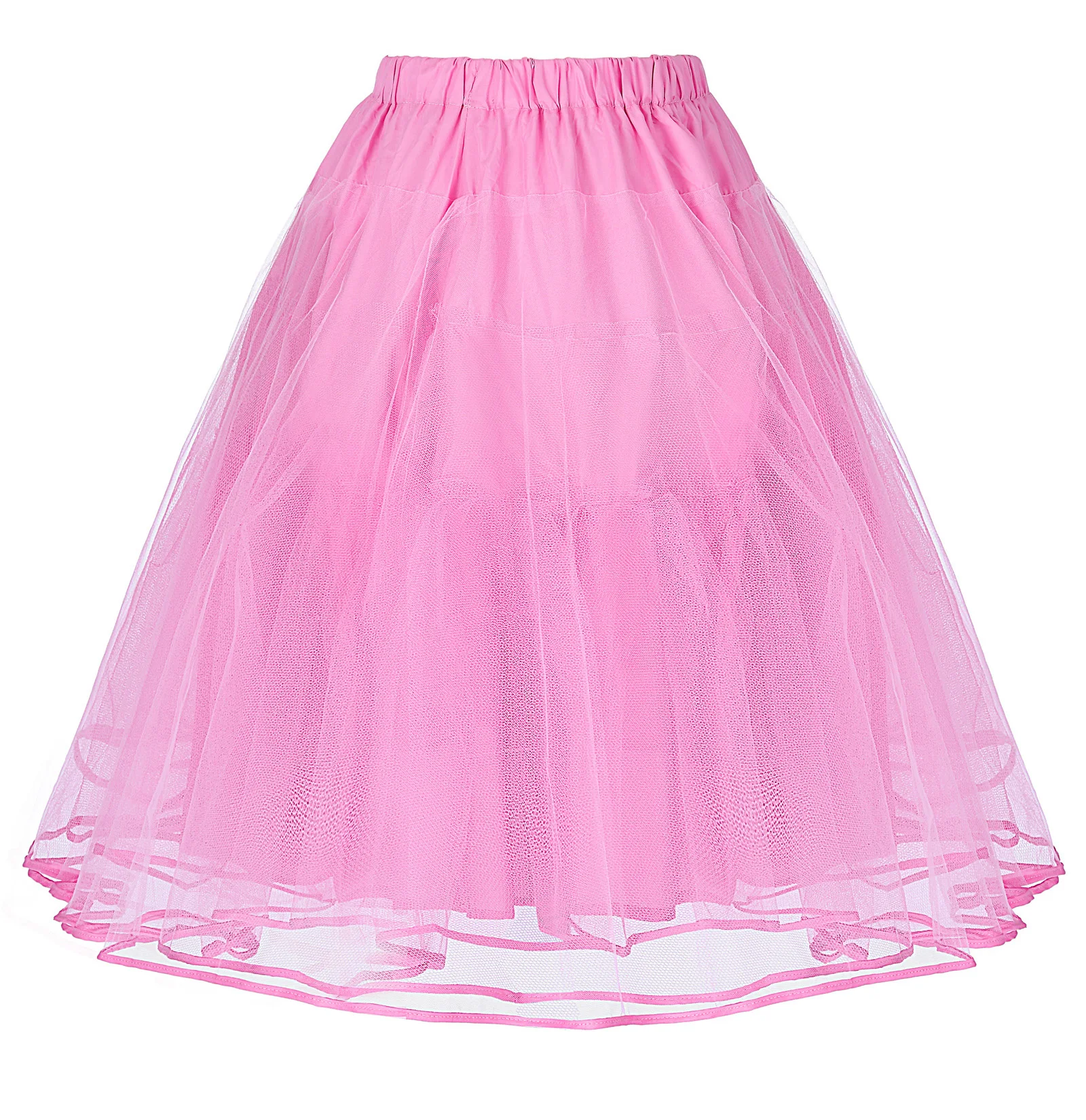 BP черная розовая Женская юбка Роскошная ретро юбка 90s корейский стиль harajuku Винтаж 90s 3 слоя тюль сетка нижняя юбка юбки - Цвет: Pink