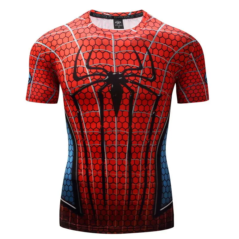 

Fitness Compression Shirt Men Anime Bodybuilding Rashgarda rashguard MMA tops tees 3D Superman Punisher T Shirt t-shirt tshirt