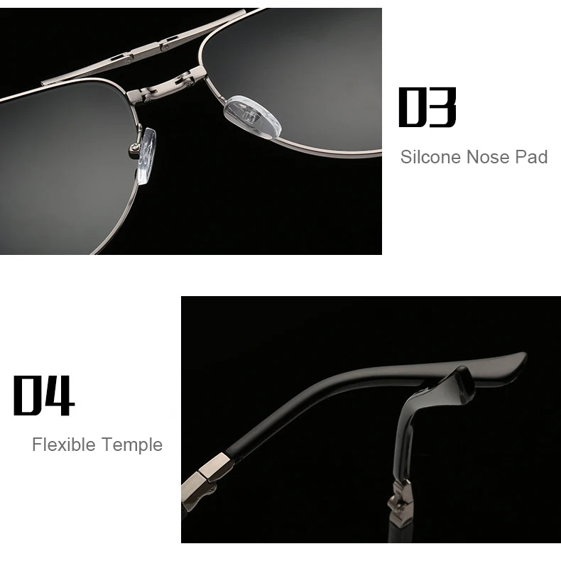HBK, пилот, складные поляризованные солнцезащитные очки, для мужчин и женщин, для вождения, пилот, складные, брендовые, дизайнерские, солнцезащитные очки, сплав, металлическая оправа, оттенки