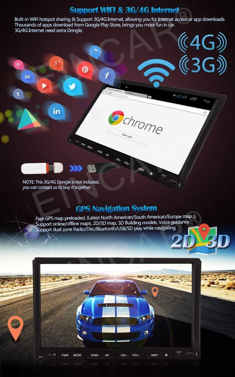 الروبوت 6.0 رباعية النواة سيارة ستيريو 2 din car dvd gps الإنتقال دعم 3d gps map مع wifi نموذج سيارة الترفيه