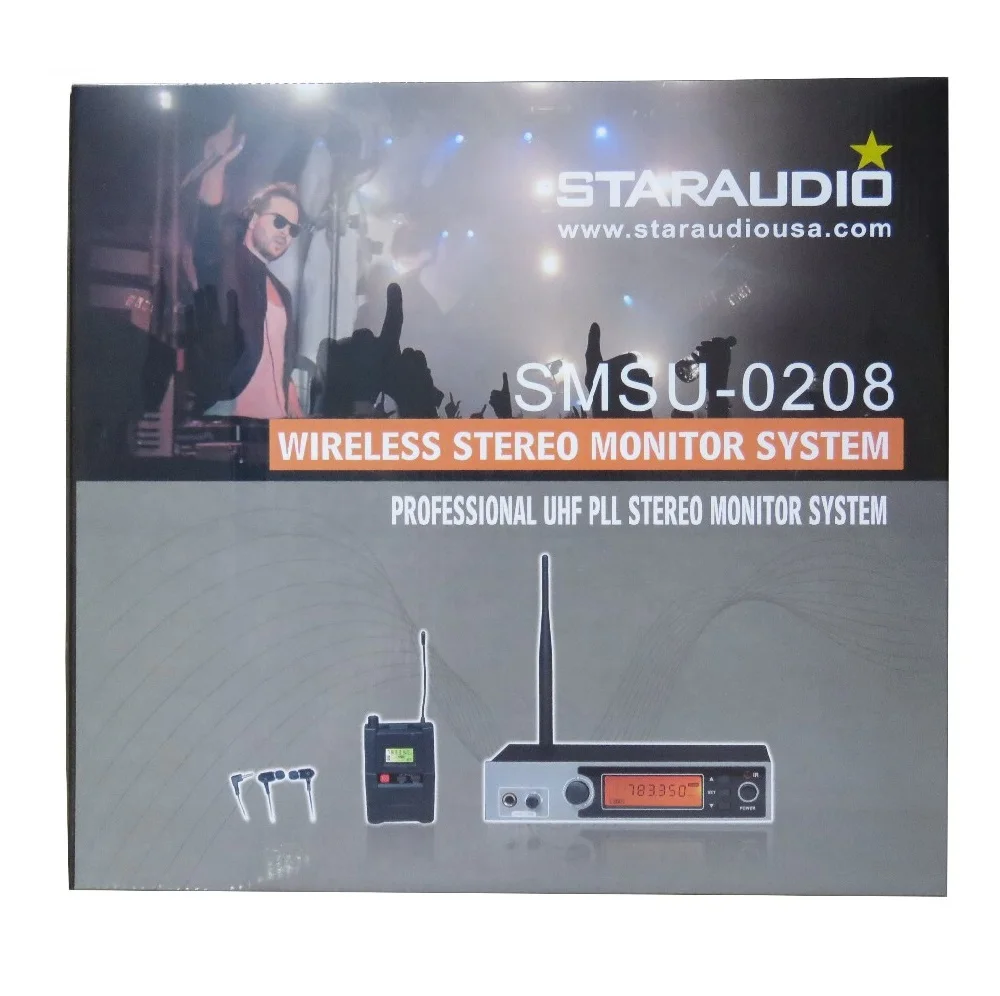 Staraudio Pro Stage Audio UHF IR Wireless bodypack стереомониторная система|wireless system|uhf wirelesswireless uhf |