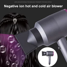 Фен для волос с отрицательными ионами, 1400 Вт, профессиональный фен для волос, быстрая сушка, максимальный блеск HY99 NO23