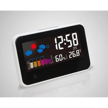 

Digital Alarm Clock Weather Station Desk Clock with Backlight Large LCD Display