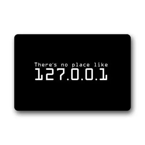 

Custom Evergreen Fashion There is No Place Like 127 Machine Washable Doormat Gate Pad Rug