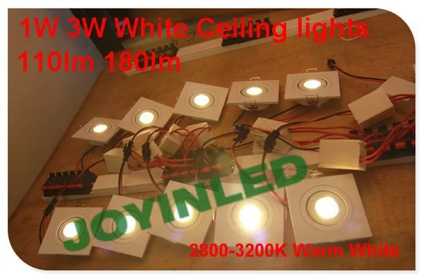 dimmable spotlights Free Shipping 10pcs Mini Square Ceiling Down Lights 3W Led Spotlights Bulb Lamp For Home Kitchen led track lighting