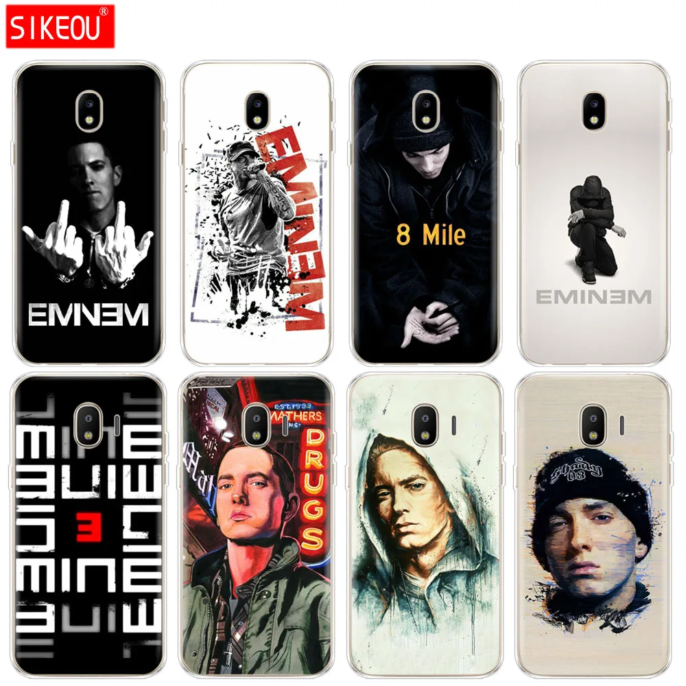

silicone cover phone case for Samsung Galaxy J3 J5 J7 2017 J330 J530 J730 PRO j2 2018 Hip Hop Rapper Eminem rap