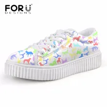 FORUDESIGNS/ г.; женская модная повседневная обувь на плоской подошве белого и черного цвета; Осенняя женская обувь на платформе с милыми животными; женская обувь на плоской подошве