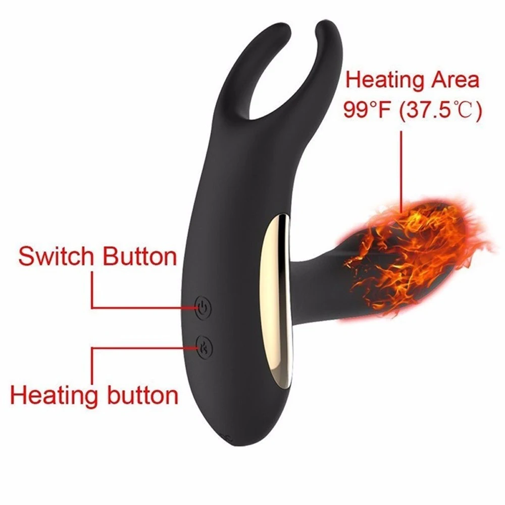 Remote Control Vibrator Heating Constant Temperature Smart Anal Plug & Prostate Massager Stimulation Erotic Sex Toys For Men