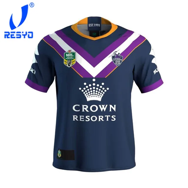 RESYO 2018 Melbourne   RUBGY MEN JERSEYS FOOTBALL SHIRT