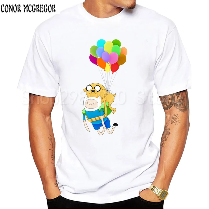 

Jake the Dog beloved Chewbacca T Shirt Smuggling Time Men T-Shirt Adventure Time Star Wars Finn Han Solo Tees W-344#