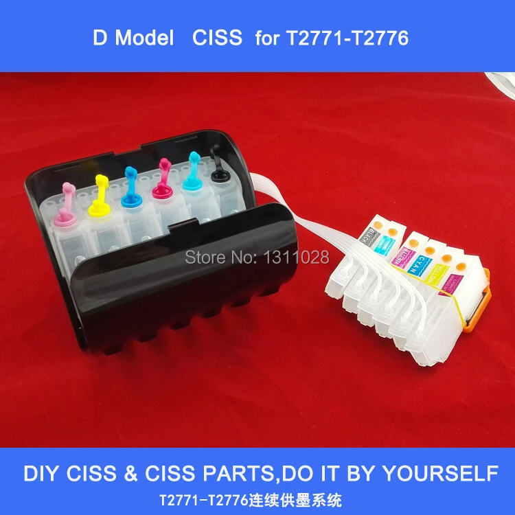 INK WAY T2771 T2776 Empty Continuous Ink Supply System, Ink Refill Kit
