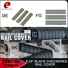 Элемент 6.2" Клетчатый Железнодорожный Нейлон Пластиковая Крышка Охота Аксессуары Цвет Черный/Темно-Земля/Листва Зеленый EX320