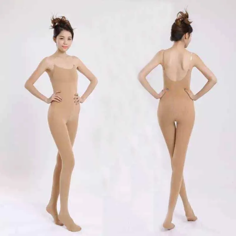 Комбинезон Dark Tan со швами леггинсы для балета балерины девочек детские