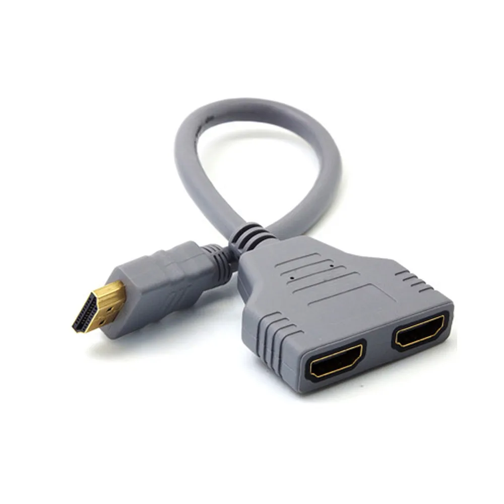 HIPERDEAL DMI 1 to 2 Split Double Signal Adapter Convert Cable for