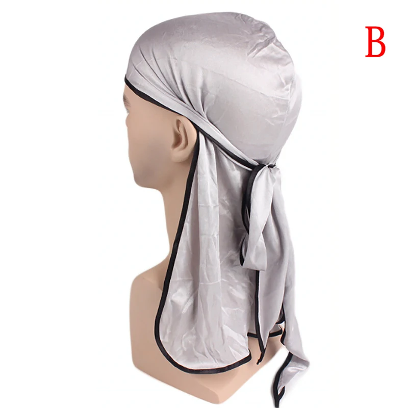 Аксессуары для волос Camo Durag банданы для женщин и мужчин длинный хвост пиратская шляпа волны Do Doo Бандана головная повязка в виде чалмы Мода - Цвет: 36