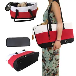 Новый животное мешок со вставками Цвета сумки на плечо Для женщин сумка для несущих домашние животные собака A4369